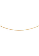 rond omega collier wit goud