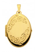 medallion ovaal goud