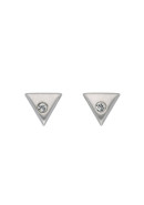 driehoekige oorstekers in zilver
