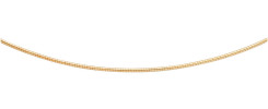 rond omega collier wit goud